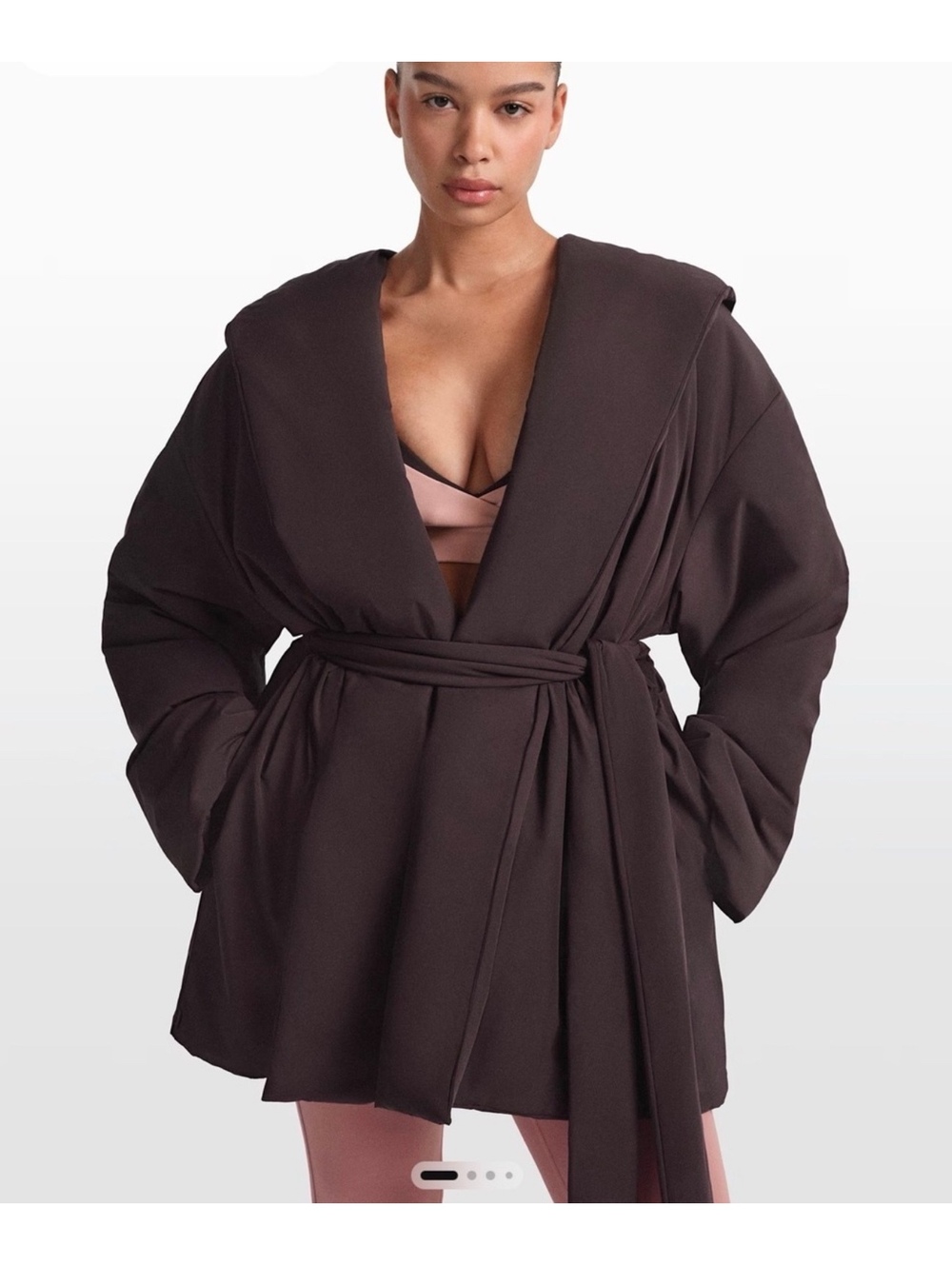 Nike x Skims wrap coat